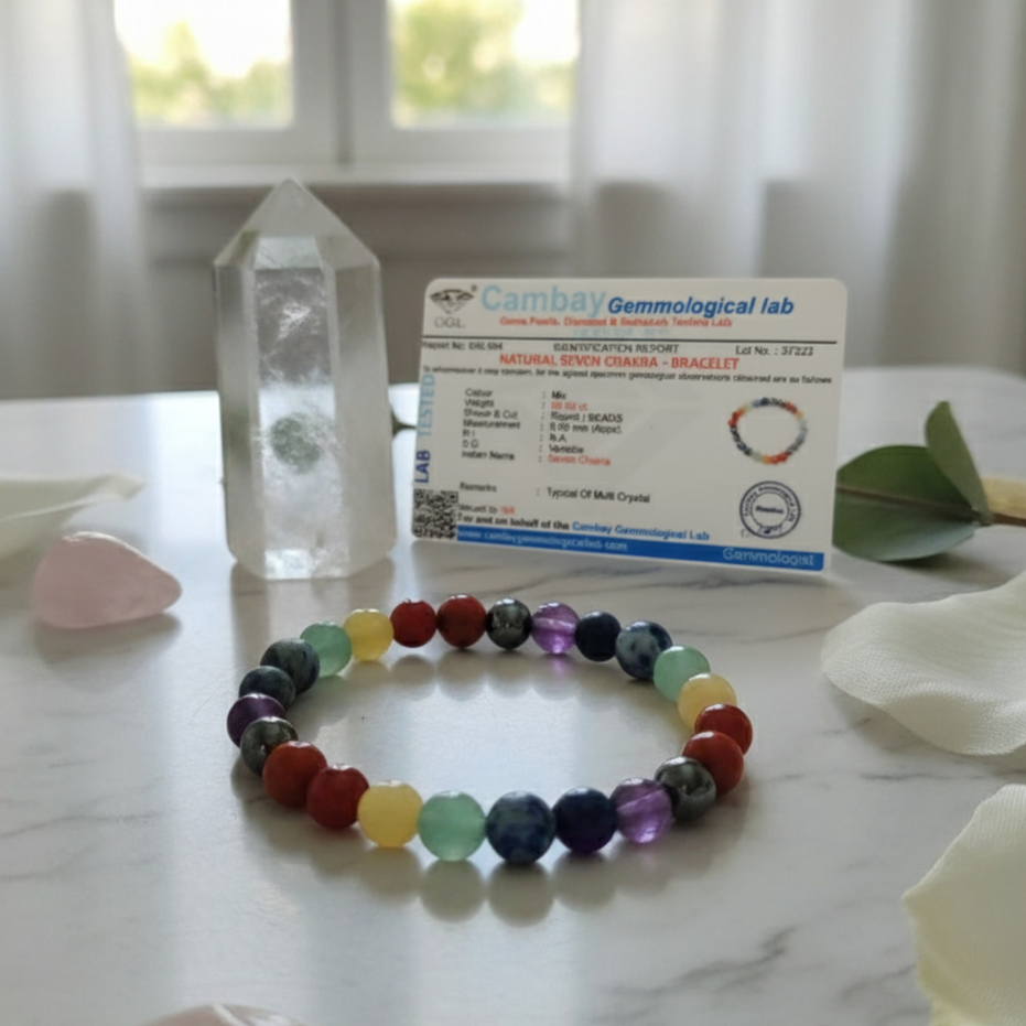 Natural Seven Chakra Bracelet